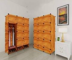 12 cubes plastic wardrobe