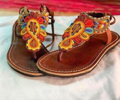 Beaded footwears