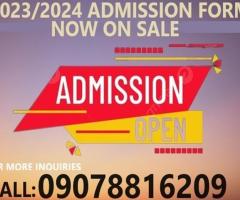 ADMISSION FORM NOW ON SALE