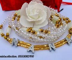 Customize crystal waist bead