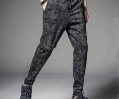 Mens elastic pants