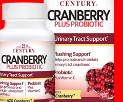 21st Century Cranberry Plus Probiotic Tablets, 60 Count